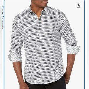 Robert Graham The Francis Cool Minaret checks effect long sleeve shirt Size Med.